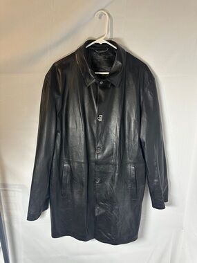 Salvatore Ferragamo Leather Coat